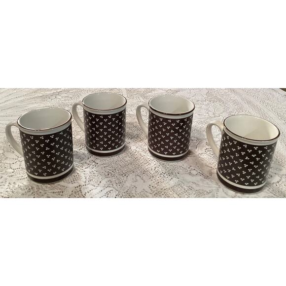 Set Of 4 CCCC England Vintage Coffee Mugs - Picture 6 of 9